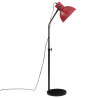 Lampa stojąca, 25 W, postarzany czerwony, 30x30x90-150 cm, E27