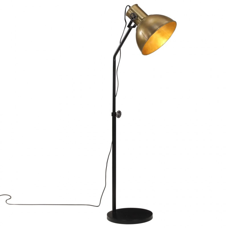 Lampa stojąca, 25 W, antyczny mosiądz, 30x30x90-150 cm, E27