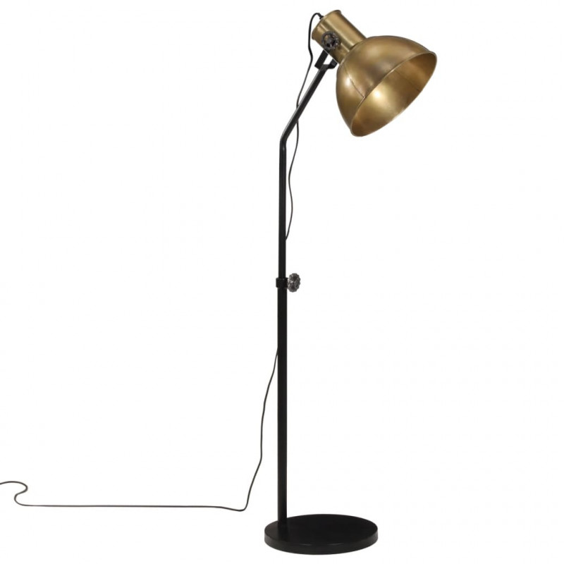 Lampa stojąca, 25 W, antyczny mosiądz, 30x30x90-150 cm, E27