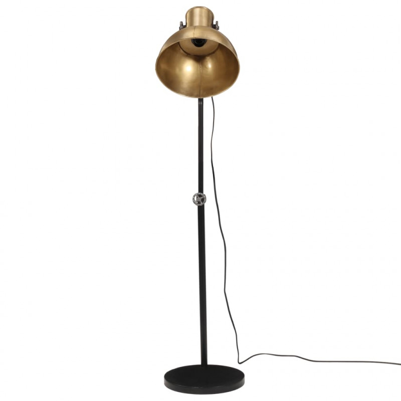 Lampa stojąca, 25 W, antyczny mosiądz, 30x30x90-150 cm, E27