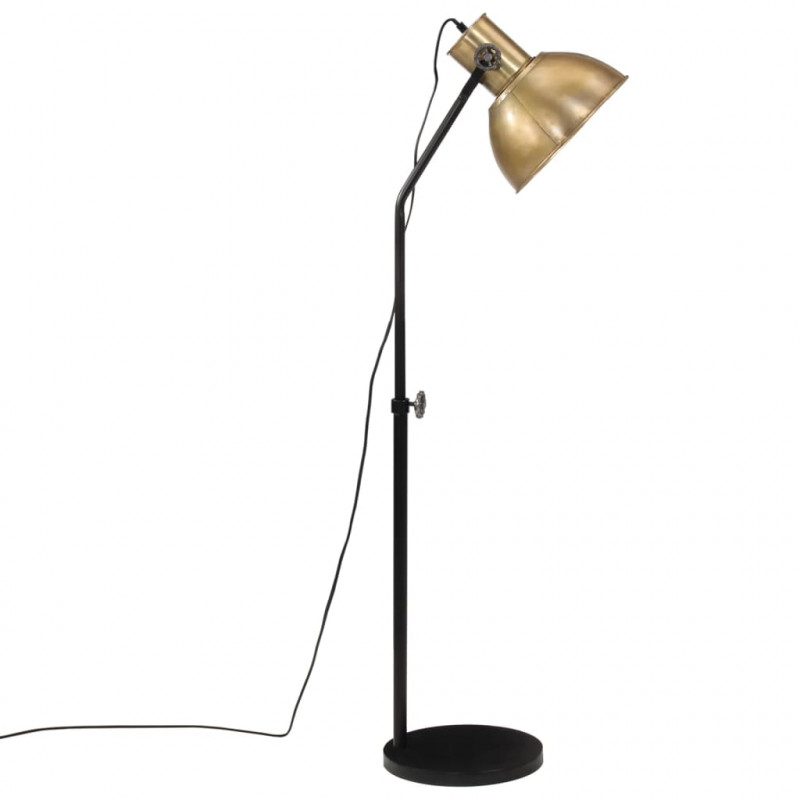 Lampa stojąca, 25 W, antyczny mosiądz, 30x30x90-150 cm, E27