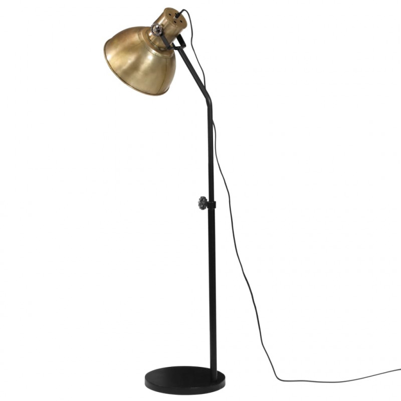Lampa stojąca, 25 W, antyczny mosiądz, 30x30x90-150 cm, E27