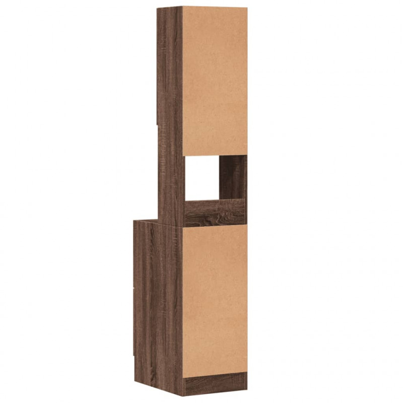 Szafka kuchenna, brązowy dąb, 35x50x180 cm
