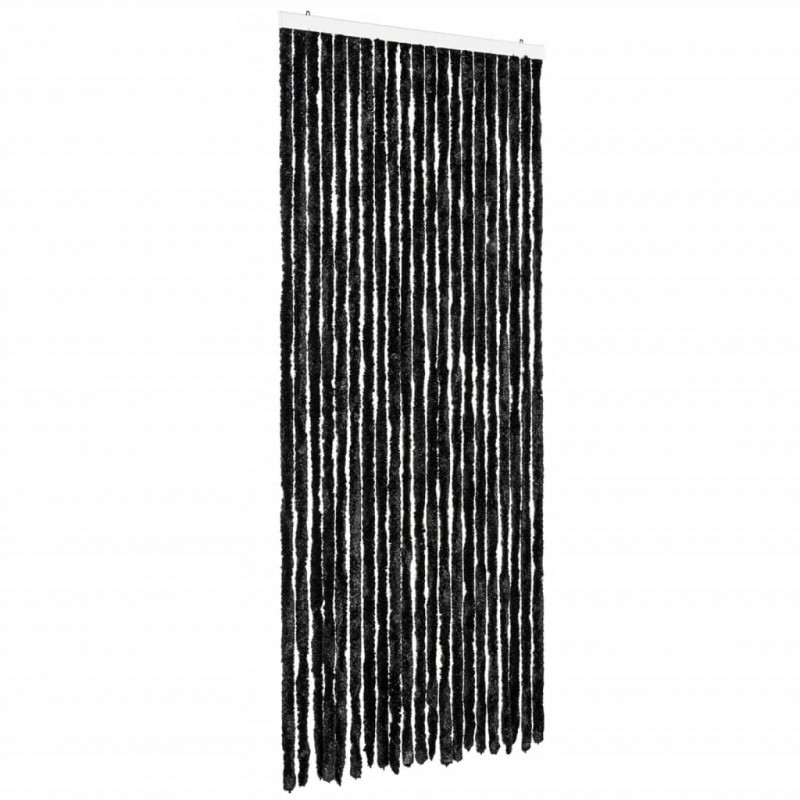 Zasłona przeciwko owadom, antracytowa, 90x200 cm, szenil