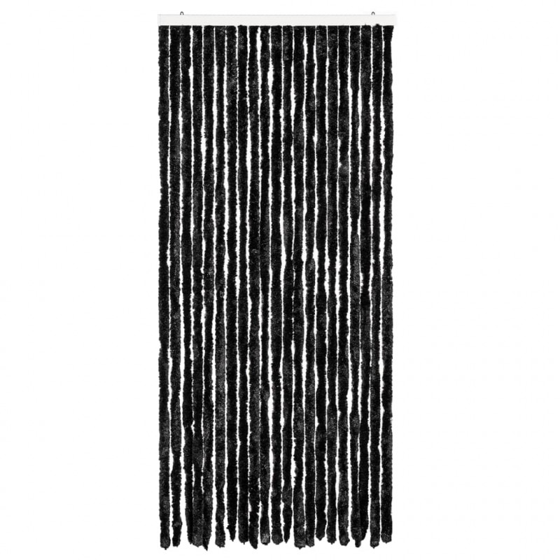 Zasłona przeciwko owadom, antracytowa, 90x200 cm, szenil
