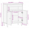 Szafka, 60x33x75 cm, lite drewno mango