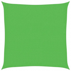 Żagiel przeciwsłoneczny, 160 g/m², jasnozielony, 3x3 m, HDPE