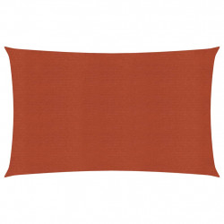 Żagiel przeciwsłoneczny, 160 g/m², terakotowy, 3x6 m, HDPE