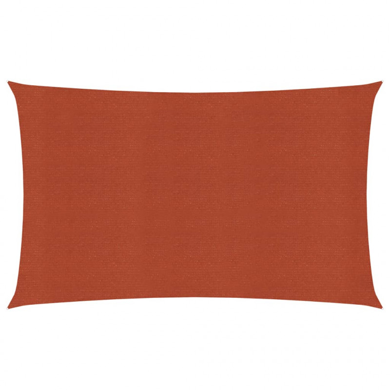 Żagiel przeciwsłoneczny, 160 g/m², terakotowy, 3x6 m, HDPE