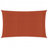 Żagiel przeciwsłoneczny, 160 g/m², terakotowy, 3x6 m, HDPE