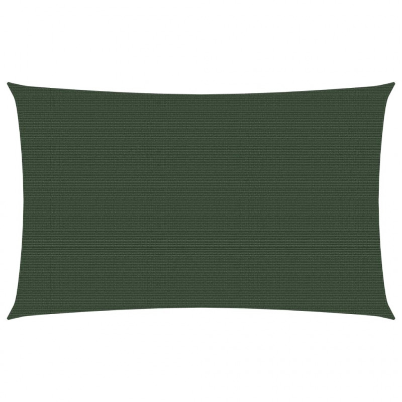 Żagiel przeciwsłoneczny, 160 g/m², ciemnozielony, 5x8 m, HDPE