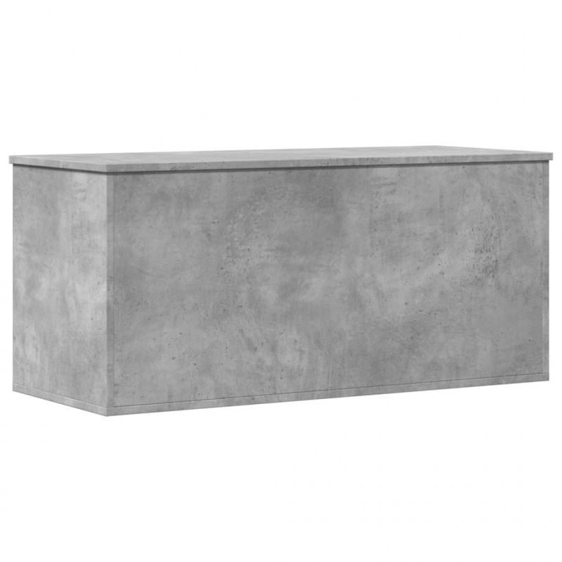 Skrzynia, szarość betonu, 100x42x46 cm, materiał drewnopochodny