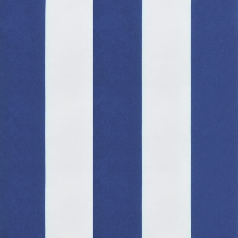 Poduszki na krzesła, 4 szt., niebiesko-białe paski, 50x50x7 cm