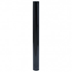 Folie okienne, 3 szt., matowe, czarne, PVC