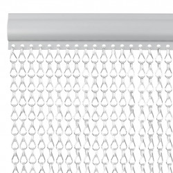 Moskitiera łańcuchowa do drzwi, 90x220 cm, aluminium
