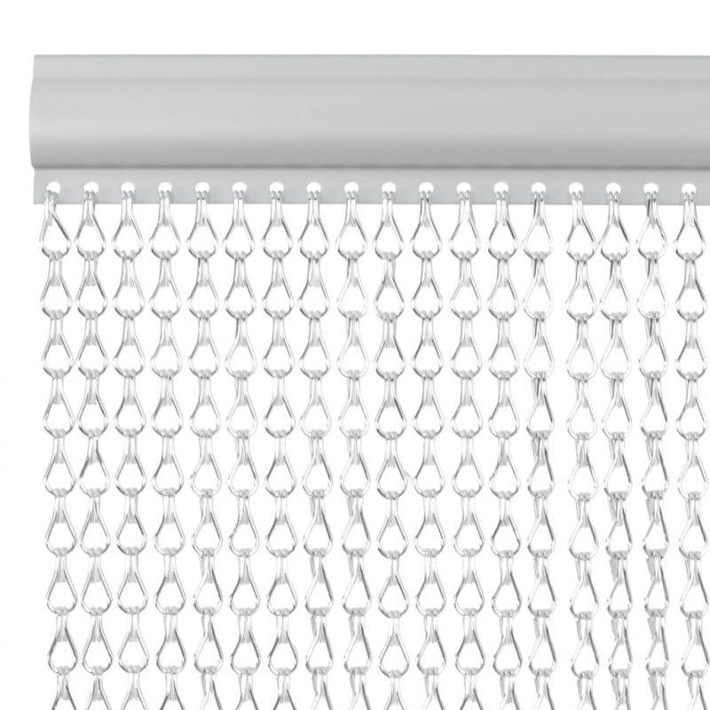 Moskitiera łańcuchowa do drzwi, 90x220 cm, aluminium