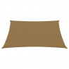 Żagiel przeciwsłoneczny, 160 g/m², taupe, 6x7 m, HDPE