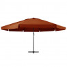 Parasol ogrodowy na aluminiowym słupku, 600 cm, terakota
