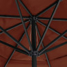 Parasol ogrodowy na aluminiowym słupku, 600 cm, terakota