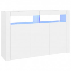 Szafka z oświetleniem LED, biała, 115,5 x 30 x 75 cm