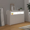 Szafka z oświetleniem LED, biała, 115,5 x 30 x 75 cm