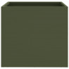 Donice, 2 szt., oliwkowa, 32x30x29 cm, stal