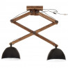 Lampa sufitowa 25 W, czarna, 29x18x85 cm, E27