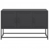 Szafka pod telewizor, czarna, 100,5x39x60,5 cm, stalowa
