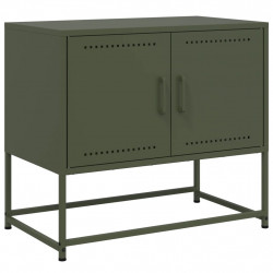 Szafka pod telewizor, oliwkowa, 68,5x39x60,5 cm, stalowa