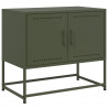 Szafka pod telewizor, oliwkowa, 68,5x39x60,5 cm, stalowa