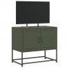 Szafka pod telewizor, oliwkowa, 68,5x39x60,5 cm, stalowa