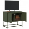 Szafka pod telewizor, oliwkowa, 68,5x39x60,5 cm, stalowa