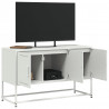 Szafka pod telewizor, biała, 100,5x39x60,5 cm, stalowa