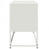 Szafka pod telewizor, biała, 100,5x39x60,5 cm, stalowa