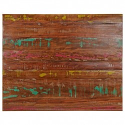 Blat stołu, 90x80x2,5 cm, prostokątny, lite drewno z odzysku