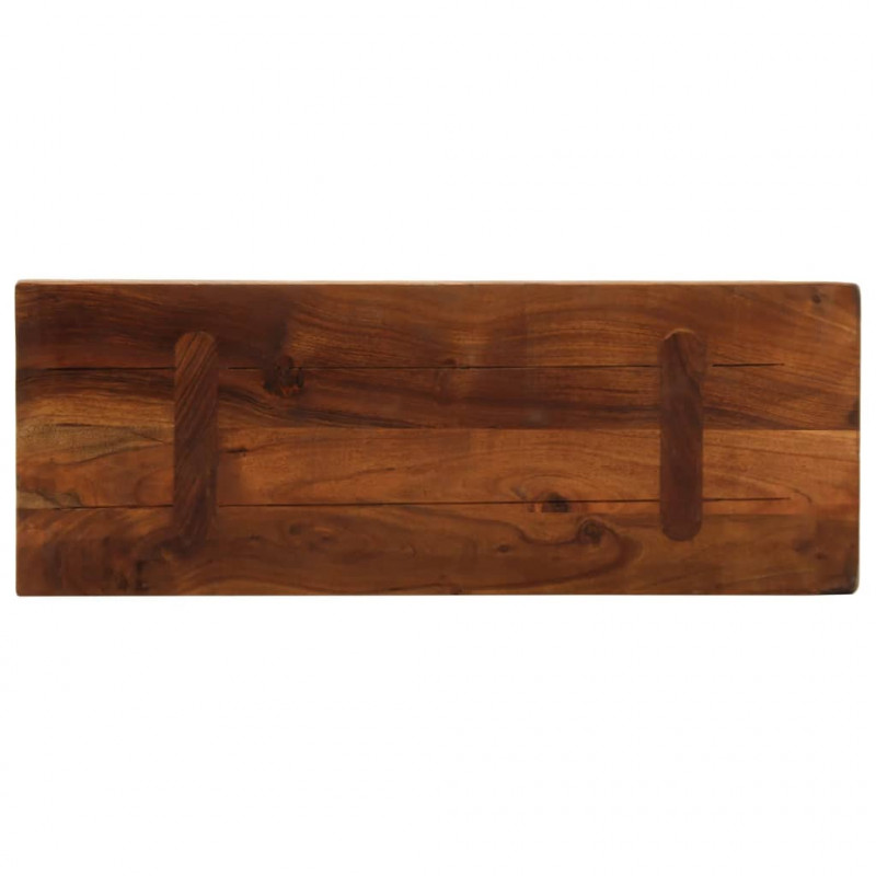 Blat stołu, 90x20x3,8 cm, prostokątny, lite drewno z odzysku