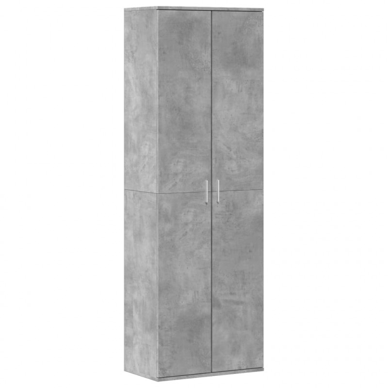 Wysoka szafka, szarość betonu, 60x35x180 cm