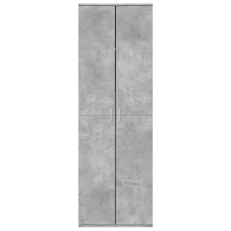 Wysoka szafka, szarość betonu, 60x35x180 cm