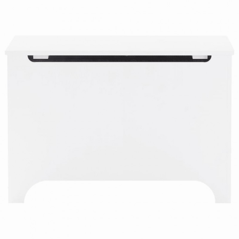 Skrzynia z wiekiem RANA, biała, 80x49x54 cm, drewno sosnowe