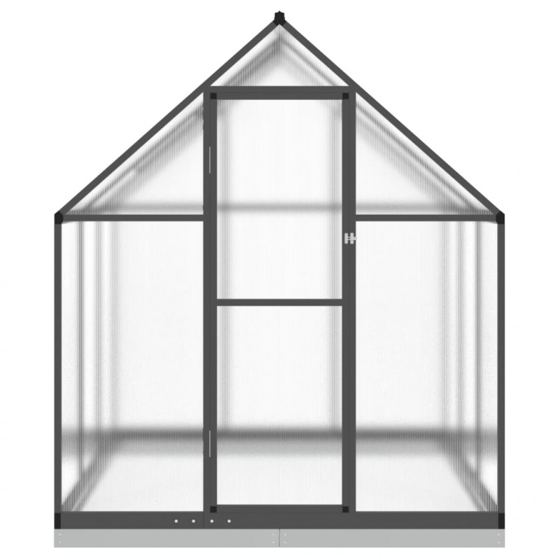 Szklarnia z ramą podstawy, antracyt, 169x169x202 cm, aluminium