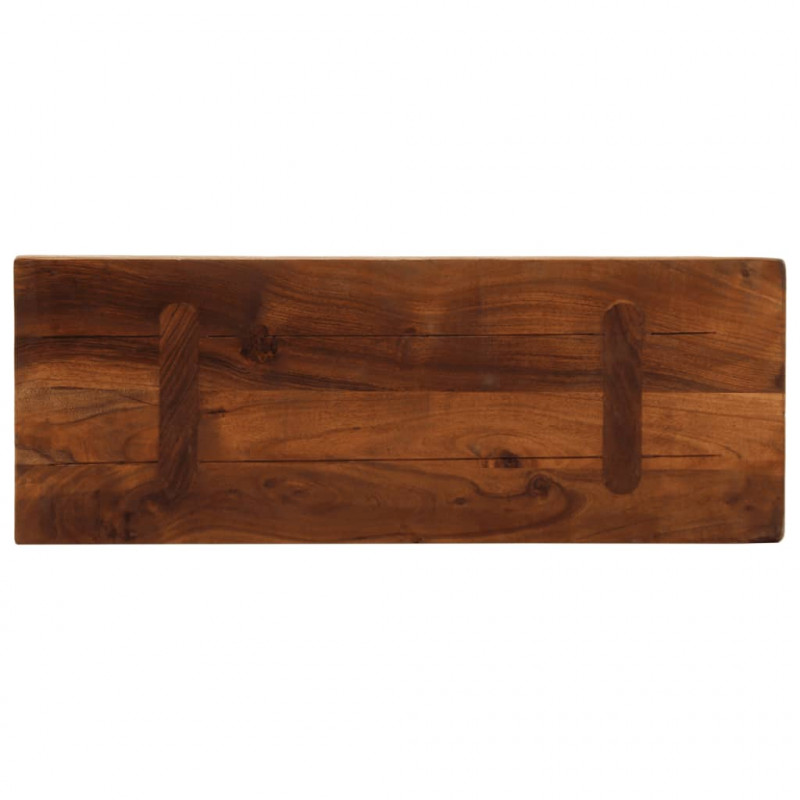 Blat stołu, 90x40x2,5 cm, prostokątny, lite drewno z odzysku