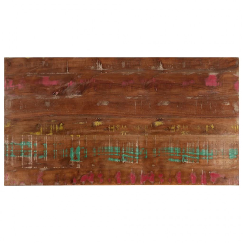 Blat stołu, 100x60x2,5 cm, prostokątny, lite drewno z odzysku