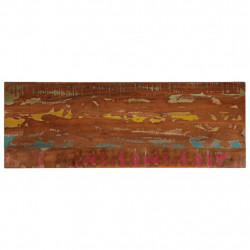 Blat stołu, 140x60x2,5 cm, prostokątny, lite drewno z odzysku