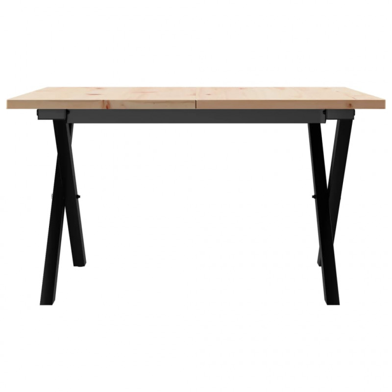 Stolik kawowy z nogami w kształcie litery X, 70x70x40 cm