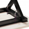Stół jadalniany z nogami w kształcie litery X, 100x50x75 cm