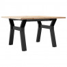 Stolik kawowy z nogami w kształcie litery Y, 60x60x40 cm