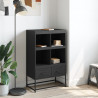 Szafka, czarna, 68x39x111,5 cm, stal