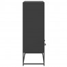 Szafka, czarna, 68x39x111,5 cm, stal