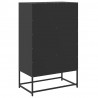 Szafka, czarna, 68x39x111,5 cm, stal