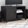 Szafka RTV, czarna, 68x39x43,5 cm, stal